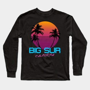 Big Sur California Retro 80's Long Sleeve T-Shirt